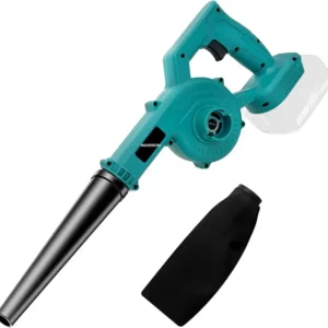 MAWIRON Laubblaser und Staubsauger 3Pounds 15000U/min Kompatibel für MAKITA 18V BL1830B Akku Schnelles Ladegerät Laubblaser für Gartenpflege Trümmer Sammlung (Ohne Akku)